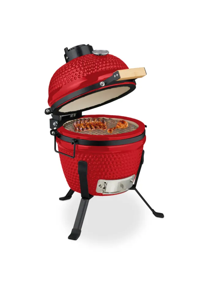 Kamado Grill in Rot - Ø 32 cm