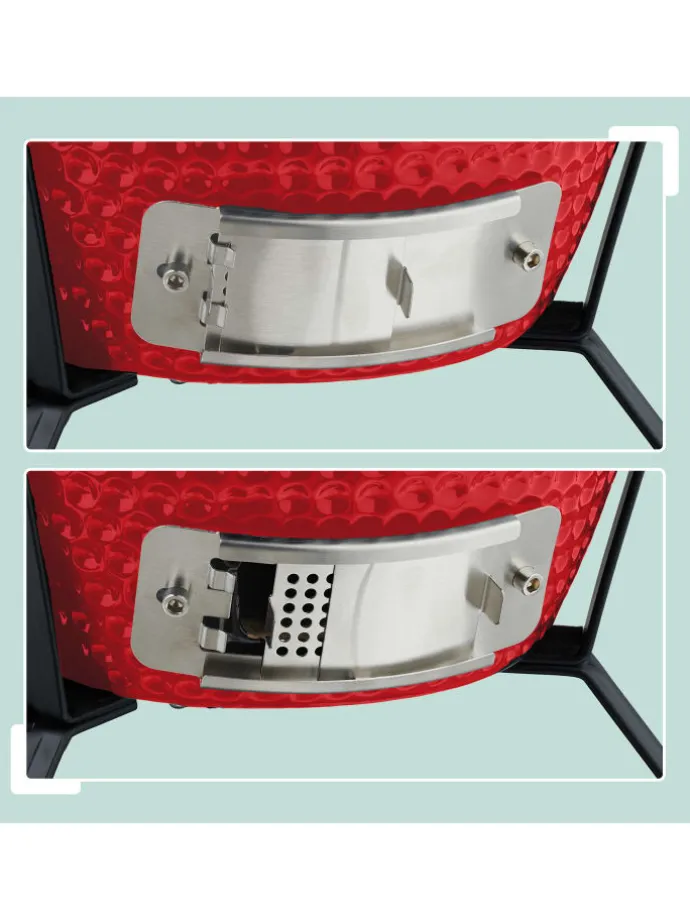 Kamado Grill in Rot - Ø 32 cm