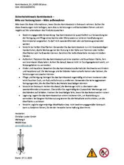 Kaminzubehör FIRETOOLSET in Schwarz