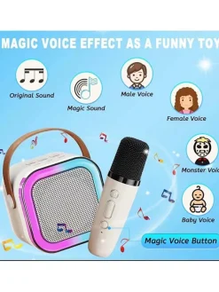 Karaoké-Set in Weiß