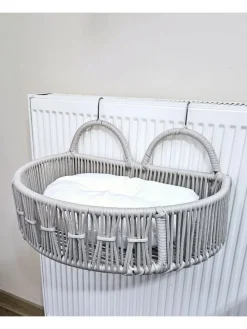 Katzenbett ''Peti'' in Grau/ Weiß - (B)51 x (H)27 x (T)33 cm