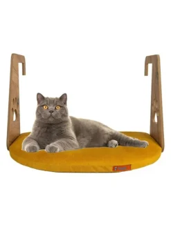 Katzenbett "Riana" in Senf - (L)35 x (B)52 cm