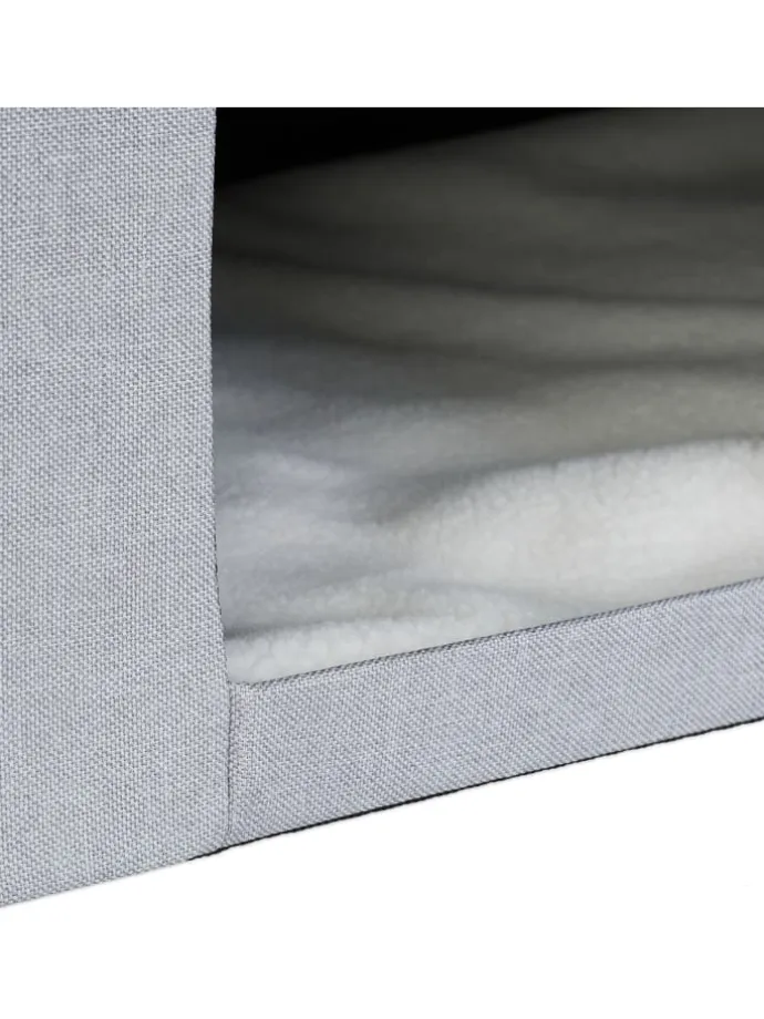 Katzenhöhle in Grau - (B)72 x (H)40,5 x (T)40,5 cm