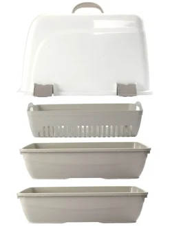 Katzenklo in Grau - (B)37,5 x (H)50 x (T)41 cm