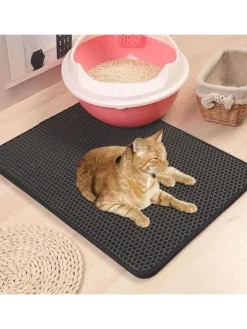 Katzenklo Matte in Schwarz