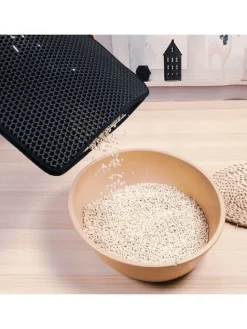 Katzenklo Matte in Schwarz