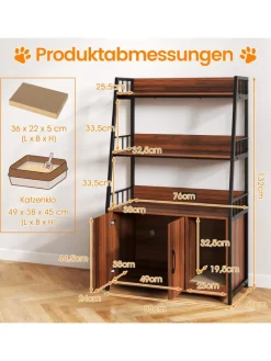 Katzenschrank mit Bücherregal in Andere
