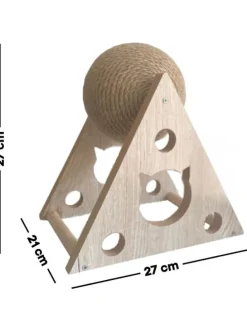 Katzenspielzeug in Beige - (B)27 x (H)27 x (T)21 cm