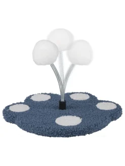 Katzenspielzeug in Blau/ Weiß - (H)25 x Ø 22 cm