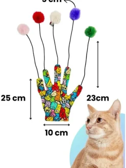 Katzenspielzeug in Bunt - (H)25 cm