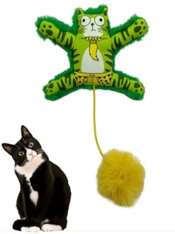 Katzenspielzeug in Grün - (L)12 x (B)16 cm