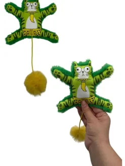 Katzenspielzeug in Grün - (L)12 x (B)16 cm