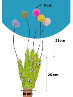 Katzenspielzeug in Grün - (L)25 x (B)10 cm