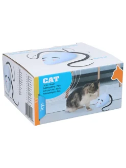 Katzenspielzeug in Weiß/ Schwarz - (L)21 cm