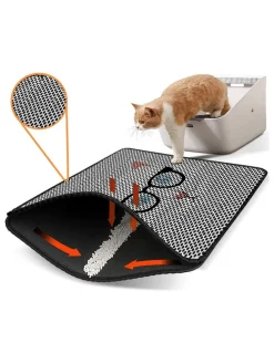 Katzenstreumatte in Grau - (L)45 x (B)60 cm