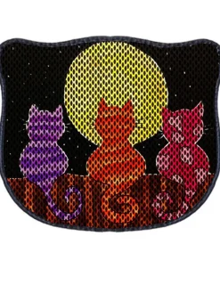 Katzenstreumatte in Schwarz/ Bunt - (L)50 x (B)40 cm