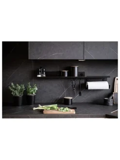 Küchenregal in Schwarz - (B)30 x (H)15 x (T)12 cm