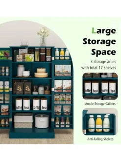 Küchenschrank 120cm in Grün