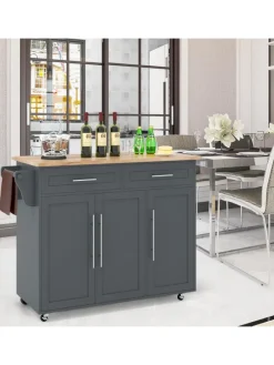 Küchenwagen Buffetschrank in Grau