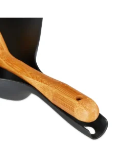 Kehrgarnitur in Schwarz/ Natur