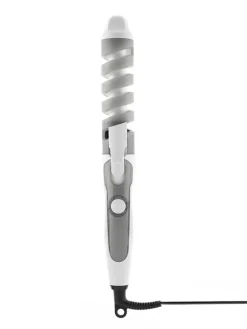 Keramik-Spiral-Lockenstab in Grau/ Weiß - (L)33 x (B)4,4 cm