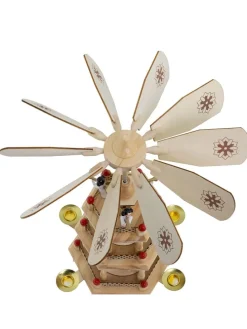 Kerzenhalter in Beige - (B)14,5 x (H)31 x (T)12,5 cm