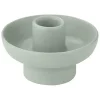 Kerzenhalter ''Vela'' in Grün - (H)4 x Ø 9 cm