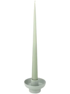 Kerzenhalter ''Vela'' in Grün - (H)4 x Ø 9 cm