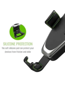 Kfz-Smartphone-Halterung mit Ladefunktion in Schwarz