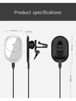 Kfz-Smartphone-Ladestation in Weiß