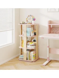 Kinder Bücherregal 360° drehbar in Rosa