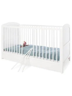 Kinderbett "Laura" in Weiß - (B)145 x (H)90 x (T)75 cm