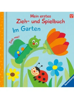 Kinderbuch "Mein erstes Zieh- und Spielbuch: Im Garten"