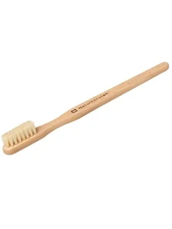 Kinder-Holzzahnbürste in Hellbraun