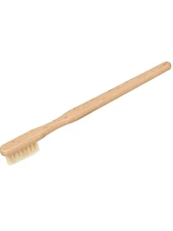 Kinder-Holzzahnbürste in Hellbraun