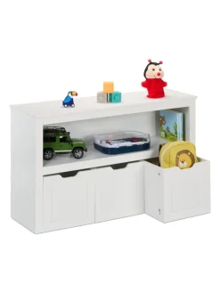 Kinderregal in Weiß - (B)102 x (H)60 x (T)30 cm