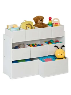 Kinderregal in Weiß - (B)92 x (H)60 x (T)30 cm