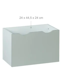 Kinderregal in Weiß/ Grau - (B)50,5 x (H)70 x (T)28 cm