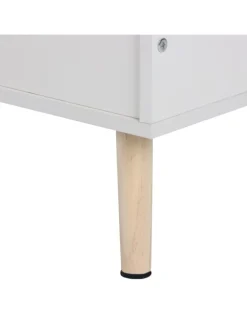 Kinderregal in Weiß/ Natur - (B) 68 x (H) 94 x (T) 32 cm