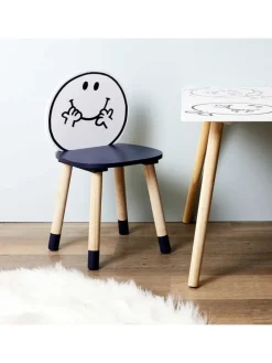 Kinderstuhl "Monsieur Heureux" in Blau - (B)28 x (H)52 x (T)28 cm