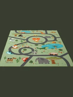Kinderteppich Happy Life D in Grün