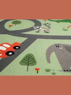 Kinderteppich Happy Life D in Grün