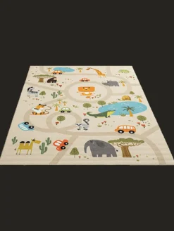 Kinderteppich Happy Life D in Beige