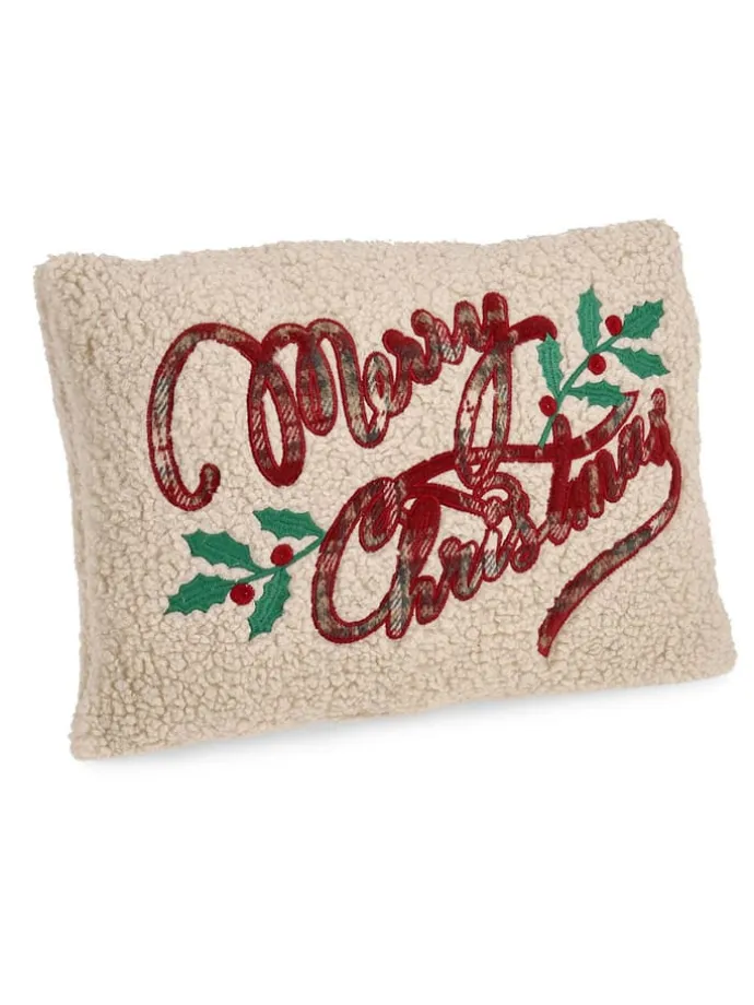 Kissen "Christmas" in Beige - (L)32 x (B)45 cm