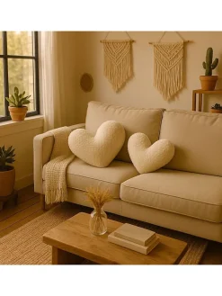 Kissen in Beige - (B)42 x (H)45 x (T)12 cm