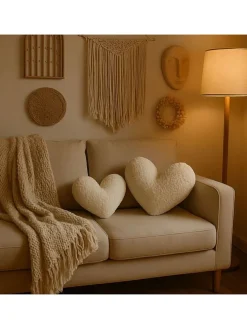 Kissen in Beige - (B)42 x (H)45 x (T)12 cm