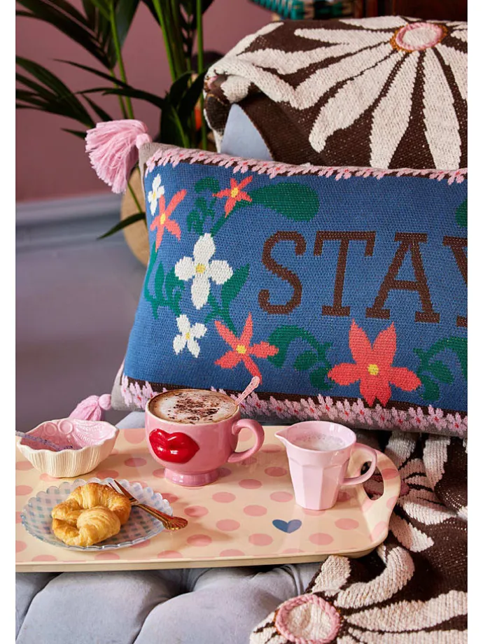 Kissen in Dunkelblau - (L)30 x (B)70 cm