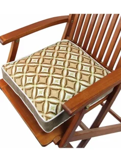 Kissen in Grün/ Weiß