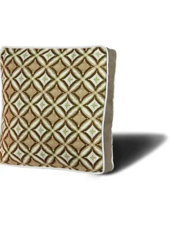 Kissen in Grün/ Weiß