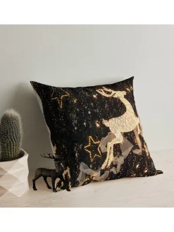 Kissen in Schwarz/ Gold